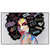Led Wandbild Graffiti Afro No 1 Querformat Produktvorschau Frontal