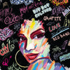 Led Wandbild Graffiti Afro No 1 Querformat Zoom