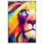 Led Wandbild Graffiti Loewe Hochformat Produktvorschau Frontal