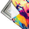 Led Wandbild Graffiti Loewe Querformat Materialvorschau