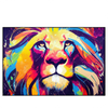 Led Wandbild Graffiti Loewe Querformat Produktvorschau Frontal