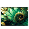 Led Wandbild Gruene Spiralblaetter Querformat Produktvorschau Frontal