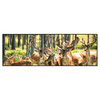 Led Wandbild Gruppe Rotwild Panorama Produktvorschau Frontal
