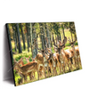 Led Wandbild Gruppe Rotwild Querformat Produktvorschau Seitlich