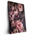 Led Wandbild Hellrosa Blumen Hochformat Produktvorschau Seitlich