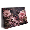 Led Wandbild Hellrosa Blumen Querformat Produktvorschau Seitlich