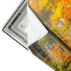 Led Wandbild Herbstfarben Im Nebligen Wald Querformat Materialvorschau