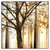 Led Wandbild Herbstspaziergang Quadrat Produktvorschau Frontal