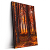 Led Wandbild Herbstwald Hochformat Produktvorschau Seitlich