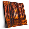 Led Wandbild Herbstwald Quadrat Produktvorschau Seitlich