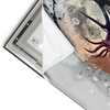 Led Wandbild Hirsch Grunge Stil Querformat Materialvorschau