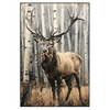 Led Wandbild Hirsch Im Birkenwald Hochformat Produktvorschau Frontal