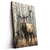 Led Wandbild Hirsch Im Birkenwald Hochformat Produktvorschau Seitlich