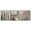 Led Wandbild Hirsch Im Birkenwald Panorama Produktvorschau Frontal