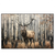 Led Wandbild Hirsch Im Birkenwald Querformat Produktvorschau Frontal