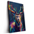 Led Wandbild Hirsch Im Leuchtenden Farbmix Hochformat Produktvorschau Seitlich