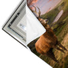Led Wandbild Hirsch In Gebirgslandschaft Quadrat Materialvorschau