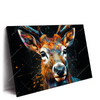Led Wandbild Hirsch Kopf Querformat Produktvorschau Seitlich