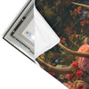 Led Wandbild Hirsch Mit Floralem Geweih Hochformat Materialvorschau