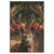 Led Wandbild Hirsch Mit Floralem Geweih Hochformat Produktvorschau Frontal