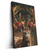 Led Wandbild Hirsch Mit Floralem Geweih Hochformat Produktvorschau Seitlich