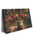 Led Wandbild Hirsch Mit Floralem Geweih Querformat Produktvorschau Seitlich