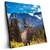 Led Wandbild Hirsch Vor Bergkulisse Quadrat Produktvorschau Seitlich