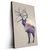 Led Wandbild Hirsch Wald No 1 Hochformat Produktvorschau Seitlich