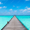 Led Wandbild Hoelzernes Pier Hochformat Zoom