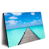 Led Wandbild Hoelzernes Pier Querformat Produktvorschau Seitlich