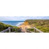 Led Wandbild Holztreppe Zum Einsamen Strand Panorama Motivvorschau