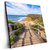 Led Wandbild Holztreppe Zum Einsamen Strand Quadrat Produktvorschau Seitlich