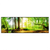 Led Wandbild Idyllischer Wald Bei Sonnenaufgang Panorama Produktvorschau Frontal