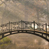 Led Wandbild Idyllischer Wald Mit Bruecke Quadrat Zoom