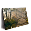 Led Wandbild Idyllischer Wald Mit Bruecke Querformat Produktvorschau Seitlich