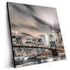 Led Wandbild Innenstadt Von Manhattan Quadrat Produktvorschau Seitlich