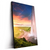 Led Wandbild Islaendischer Wasserfall Hochformat Produktvorschau Seitlich