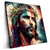 Led Wandbild Jesus Christus Mit Dornenkrone Quadrat Produktvorschau Seitlich