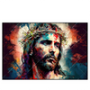 Led Wandbild Jesus Christus Mit Dornenkrone Querformat Produktvorschau Frontal