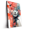 Led Wandbild Jolanda Frau Mit Blumen Im Haar Hochformat Produktvorschau Seitlich