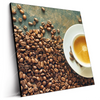 Led Wandbild Kaffee Genuss Quadrat Produktvorschau Seitlich