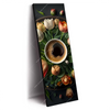 Led Wandbild Kaffee Inmitten Wunderschoener Blumen Schmal Produktvorschau Seitlich