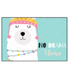 Led Wandbild Kein Drama Lama Querformat Produktvorschau Frontal