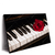 Led Wandbild Klavier Rose Querformat Produktvorschau Seitlich