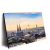 Led Wandbild Koelner Skyline Querformat Produktvorschau Seitlich