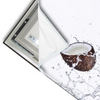 Led Wandbild Kokosnuesse Mit Wasserspritzer Querformat Materialvorschau