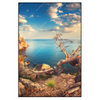 Led Wandbild Kuestenlandschaft Mit Altem Baum Hochformat Produktvorschau Frontal