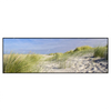 Led Wandbild Kuestenwanderung Durch Sandduenen Panorama Produktvorschau Frontal