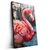Led Wandbild Kunstvoller Flamingo Hochformat Produktvorschau Seitlich