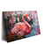 Led Wandbild Kunstvoller Flamingo Querformat Produktvorschau Seitlich
